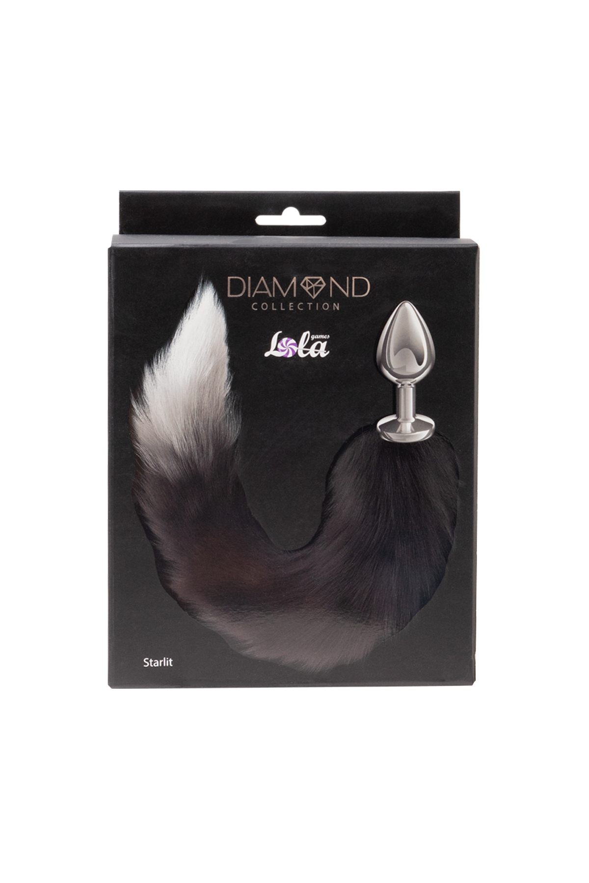 Анальная Пробка с Хвостом Diamond Starlit Black 4020-01lola