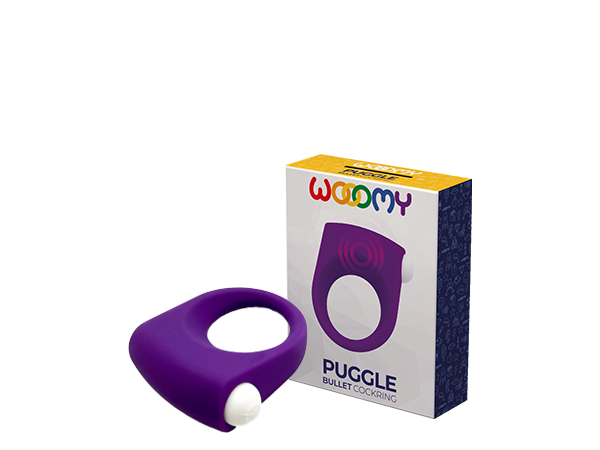 Эрекционное кольцо Puggle Vibrating Ring with Bullet Purple 33673AL