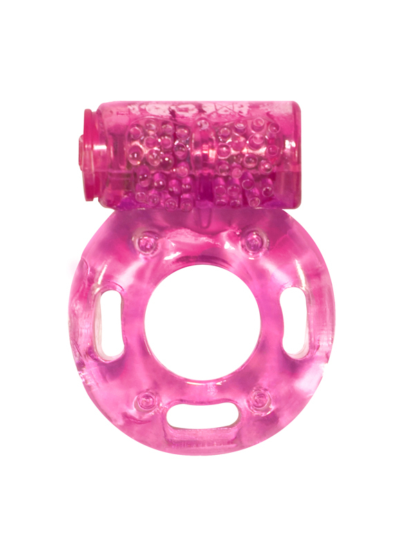 Эрекционное кольцо с вибрацией Rings Axle-pin pink 0114-83Lola
