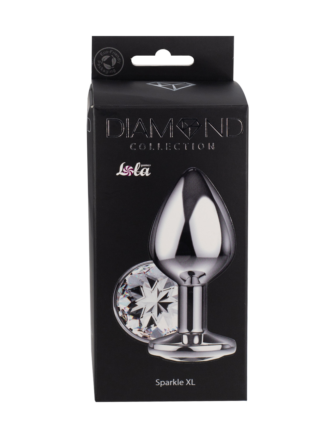 Большая анальная пробка Diamond Clear Sparkle XL 4028-02lola