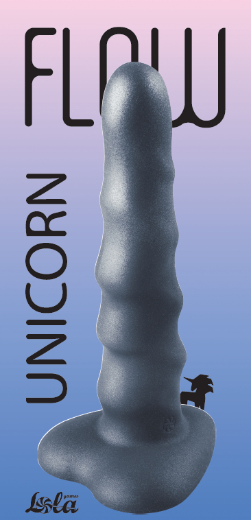 Нереалистичный дилдо Unicorn Black 2043-03lola