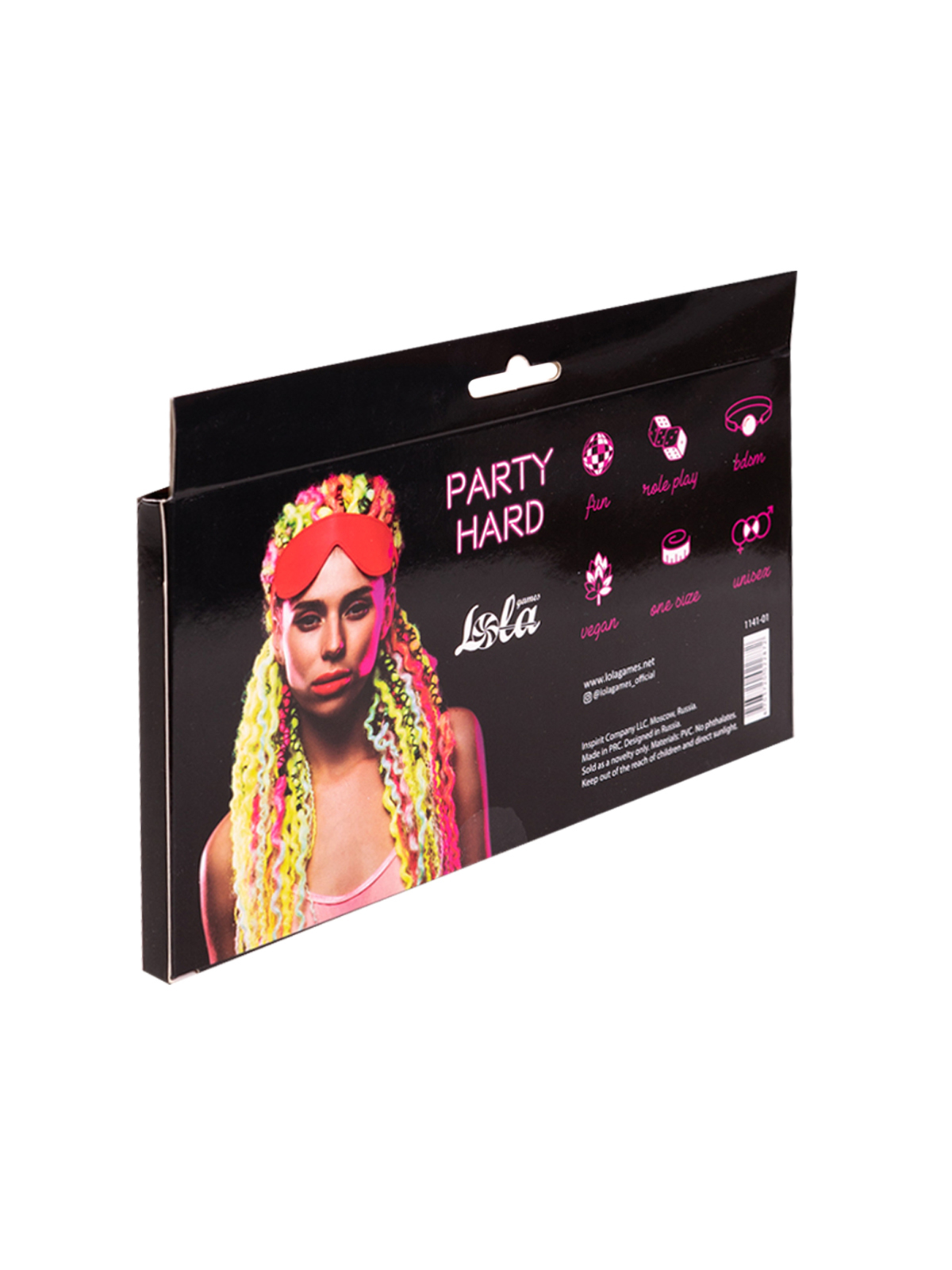 Маска Party Hard Shy Red 1141-01lola