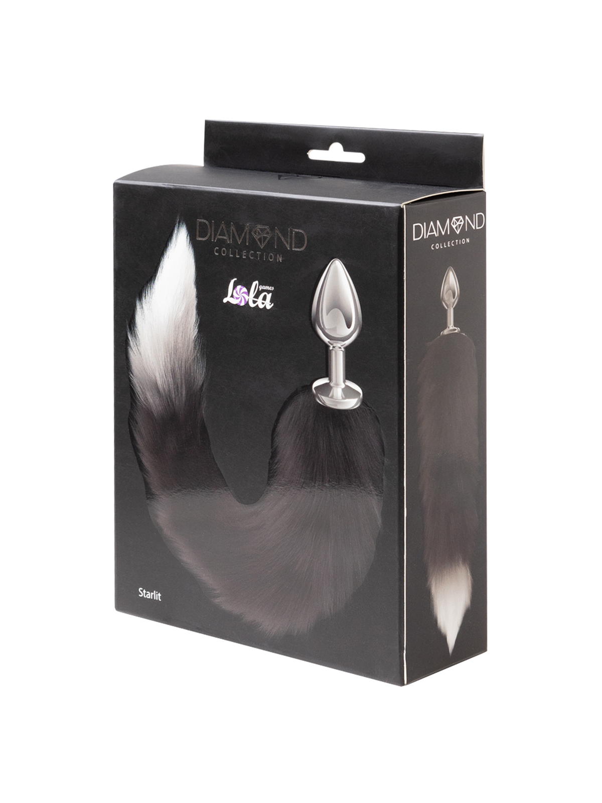 Анальная Пробка с Хвостом Diamond Starlit Black 4020-01lola