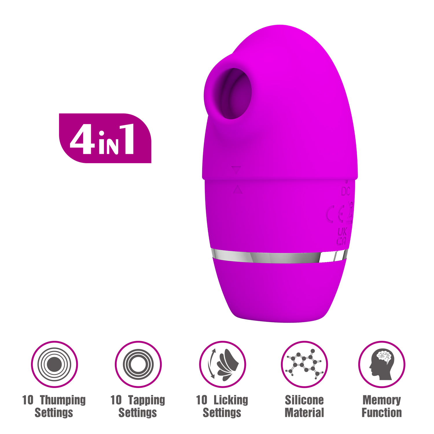 Стимулятор клитора 3 в 1 Pretty Love BI-300071