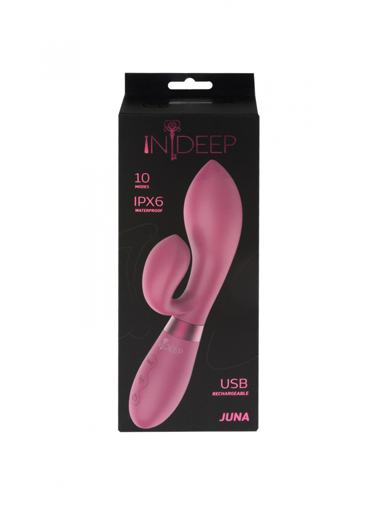 Перезаряжаемый вибратор Indeep Juna Magenta 7700-06indeep