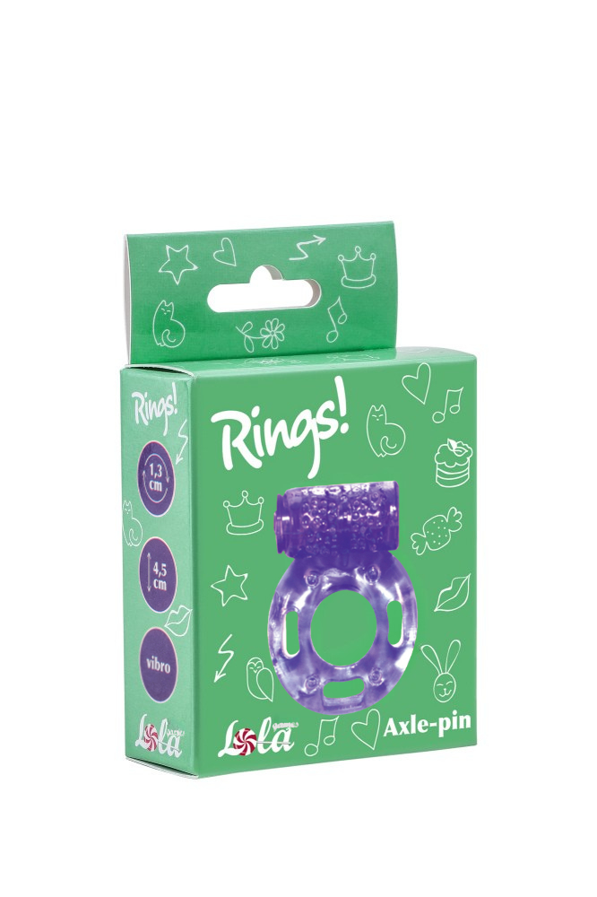 Эрекционное кольцо с вибрацией Rings Axle-pin purple 0114-81Lola