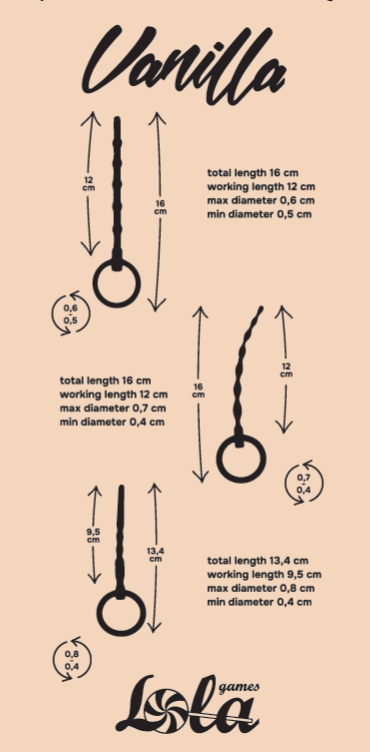 Набор уретральных массажеров Vanilla Twist 1175-01lola