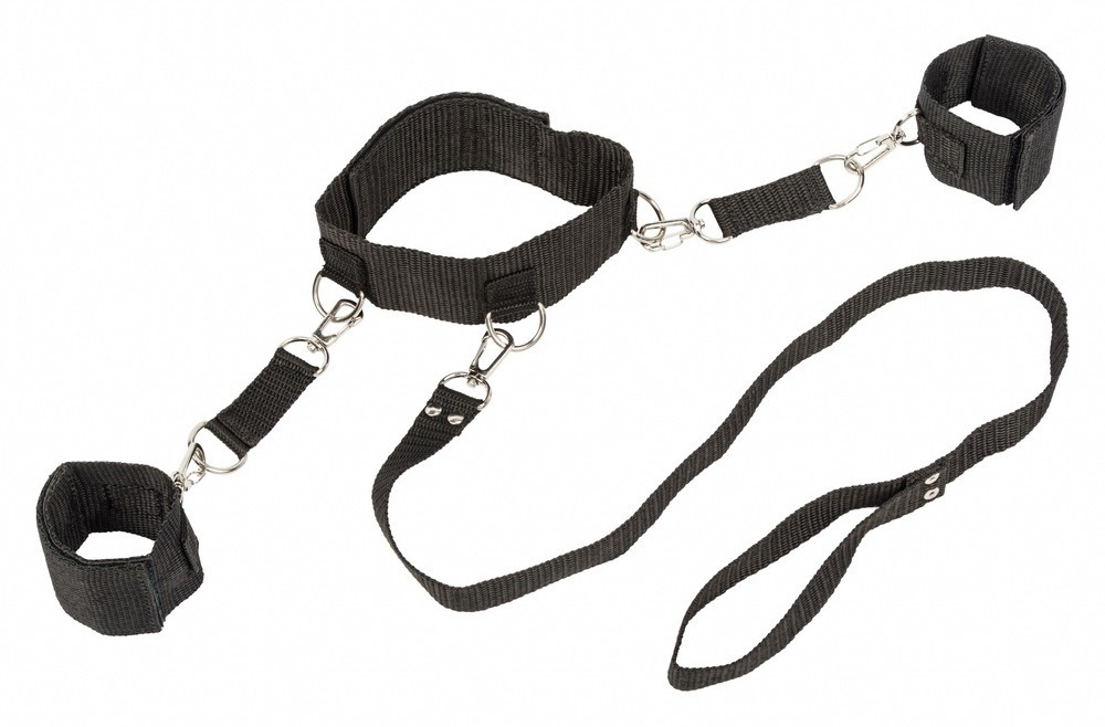 Ошейник с наручниками Bondage Collection Collar and Wristbands One Size 1058-01Lola