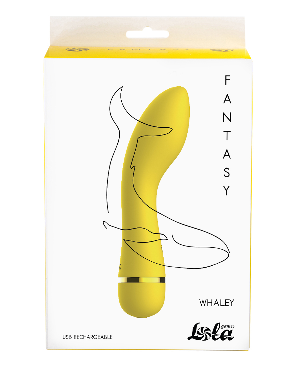 Перезаряжаемый вибратор Fantasy Whaley Yellow 7911-01lola