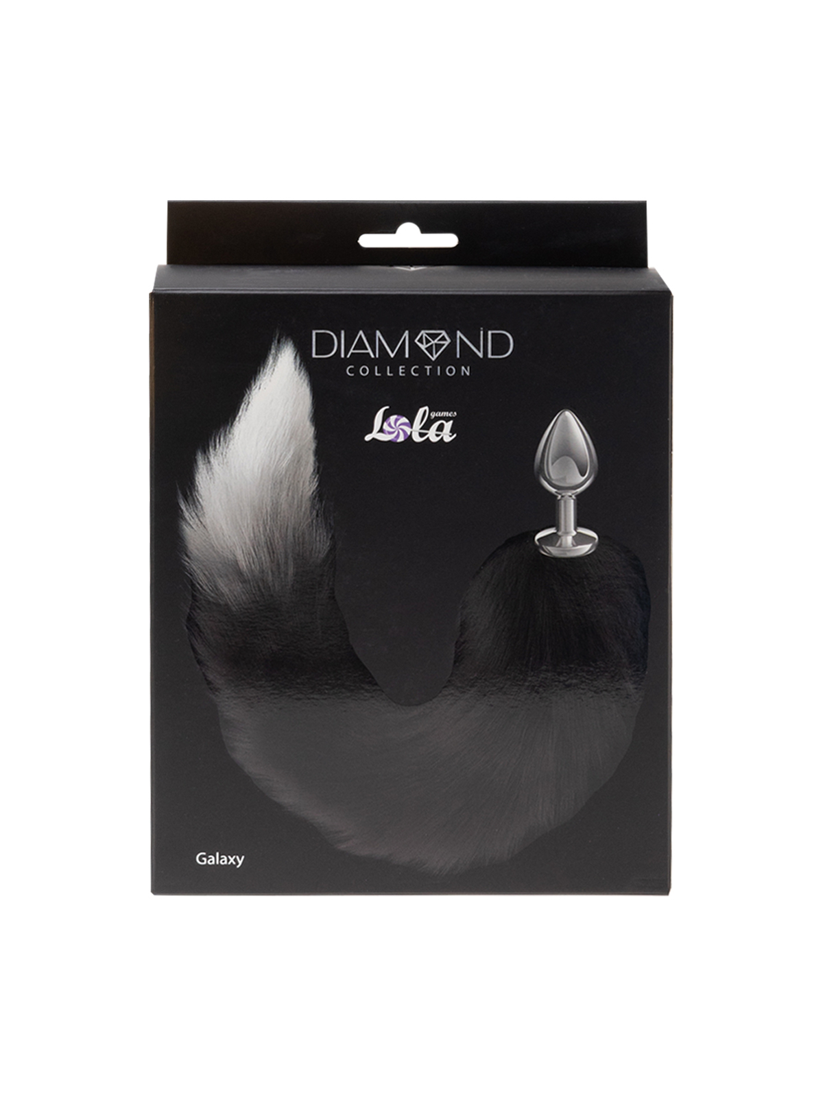 Анальная Пробка с Хвостом Diamond Galaxy Black 4019-01lola