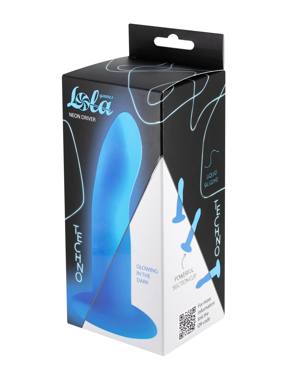 Светящийся в темноте дилдо Techno Neon Driver 5012-02lola