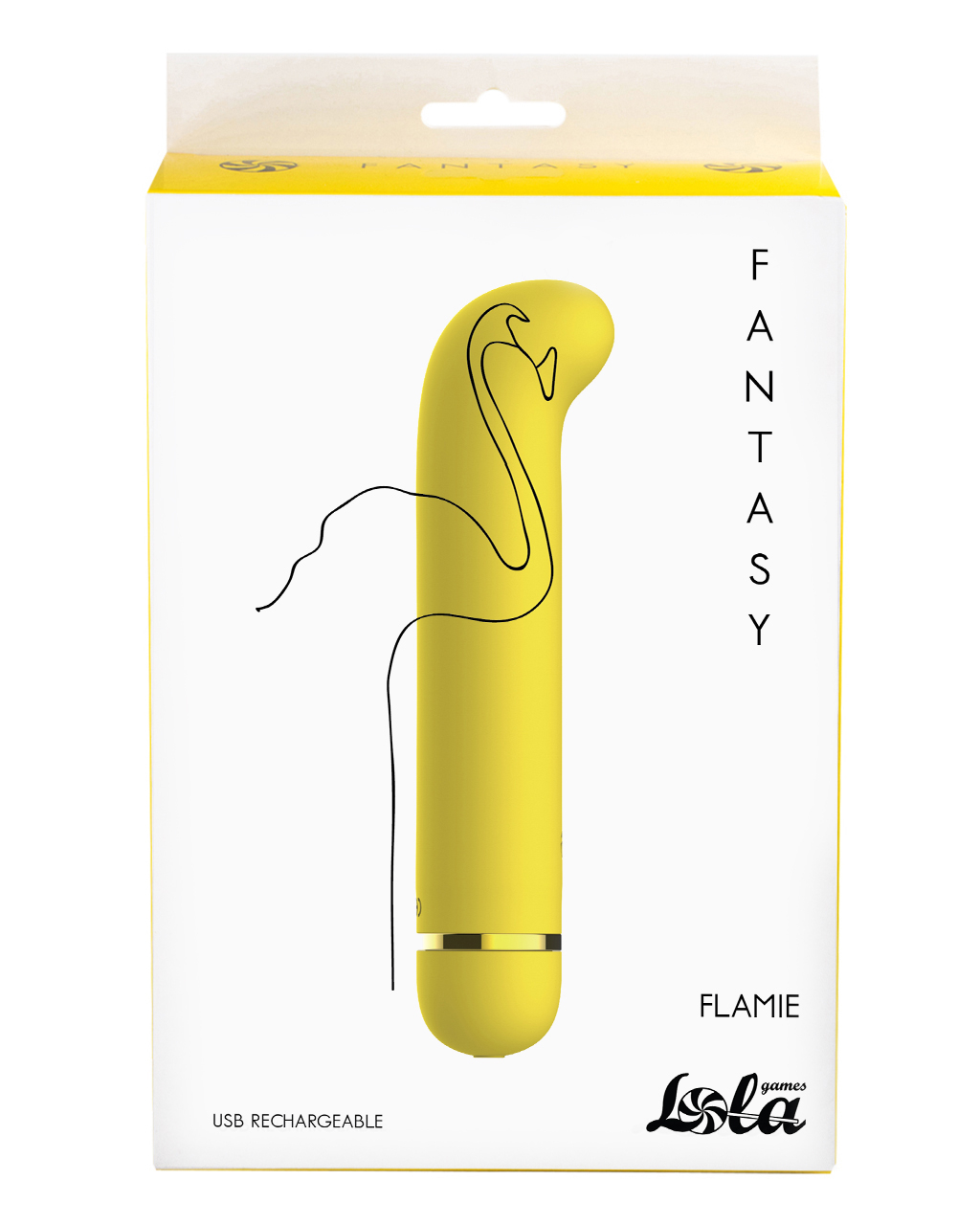 Перезаряжаемый вибратор Fantasy Flamie Yellow 7912-01lola