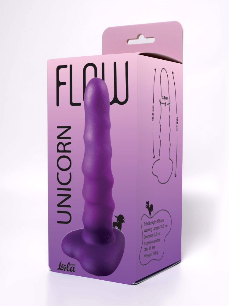 Нереалистичный дилдо Unicorn Purple 2043-04lola