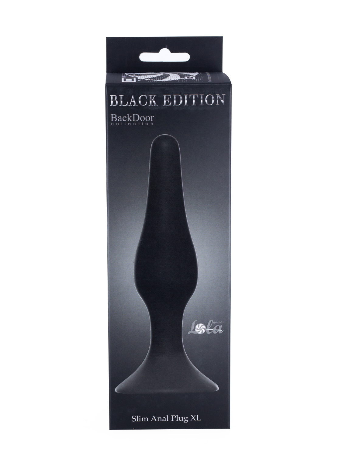 Анальная пробка Slim Anal Plug XL Black 4204-01Lola
