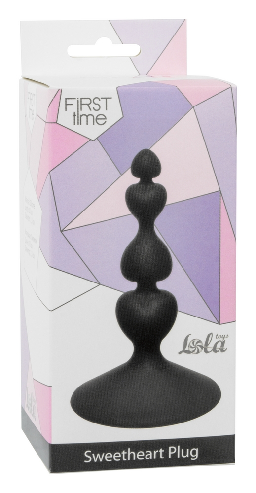 Анальная пробка Sweetheart Plug Black 4106-03Lola