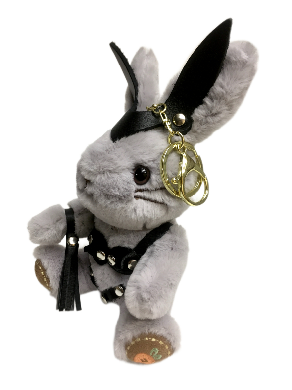 Брелок БДСМ зайчик с плетью 153ars