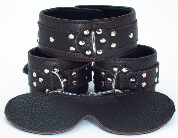 Набор БДСМ из мягкой кожи 53015ars