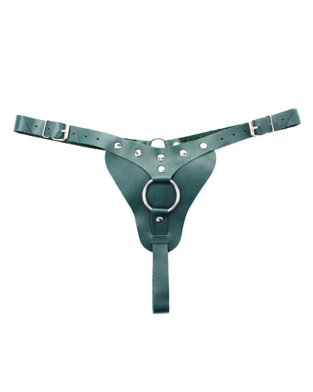 Трусики с Кольцом для Страпона Ladys Arsenal Изумруд 67015ars