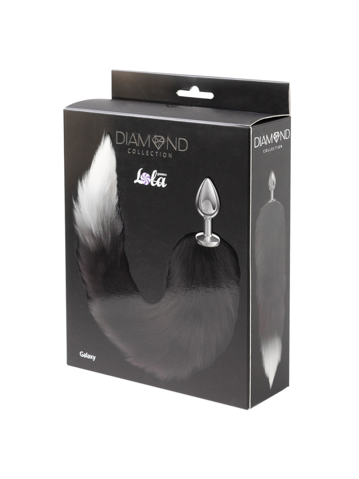 Анальная Пробка с Хвостом Diamond Galaxy Black 4019-01lola