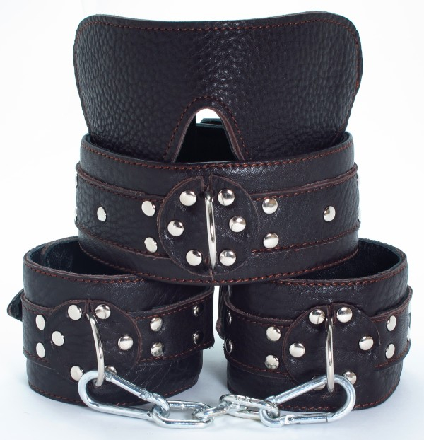 Набор БДСМ из мягкой кожи 53015ars