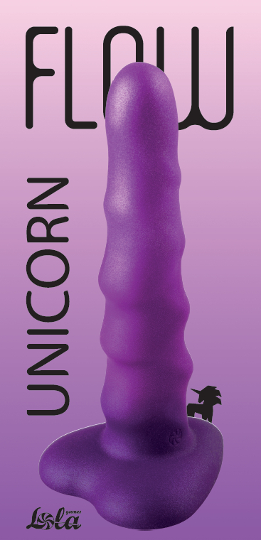 Нереалистичный дилдо Unicorn Purple 2043-04lola