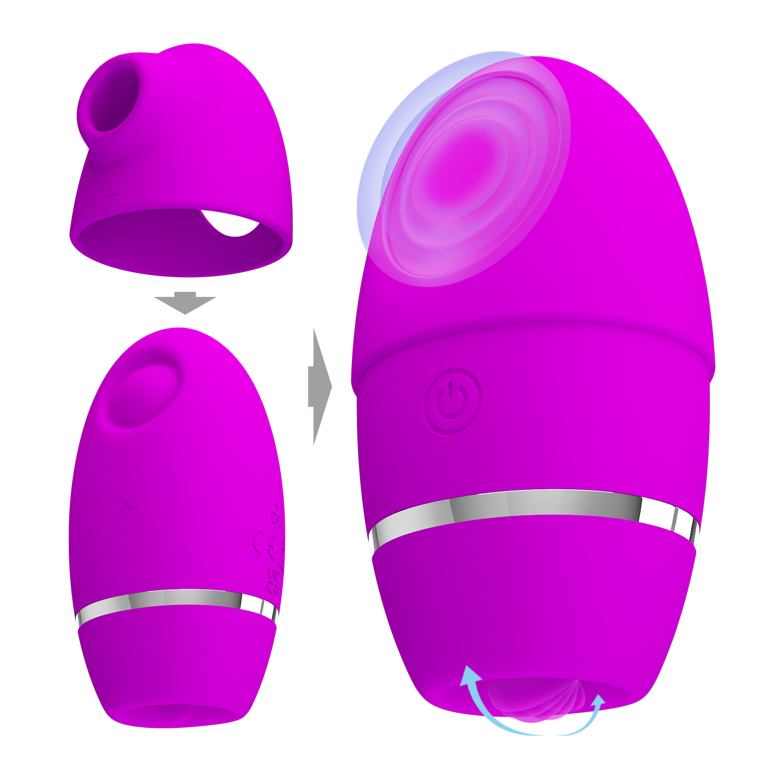 Стимулятор клитора 3 в 1 Pretty Love BI-300071