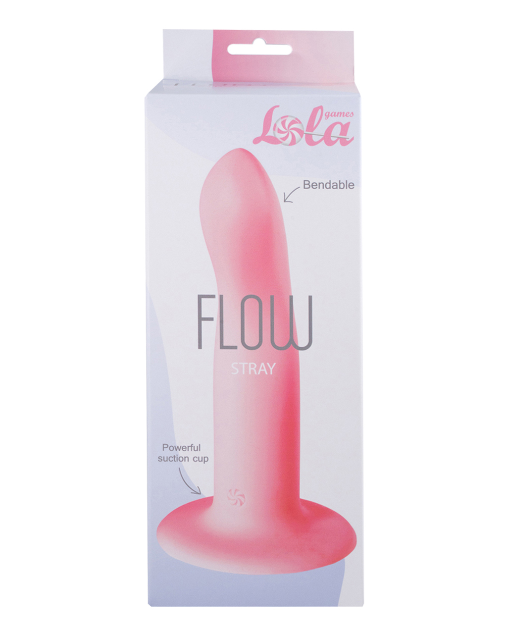 Нереалистичный дилдо Flow Stray Pink 2041-02lola