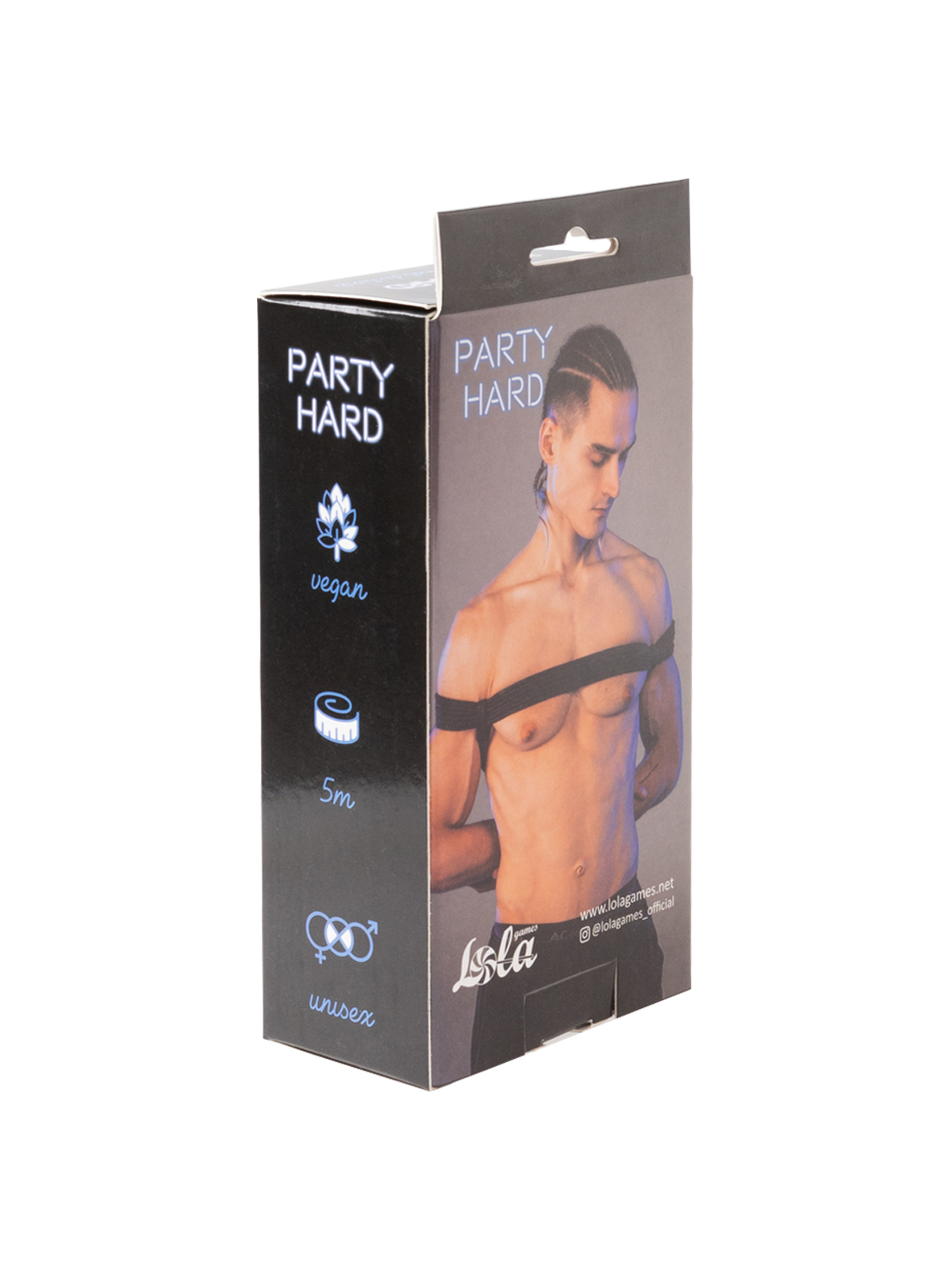 Веревка Party Hard Do Not Disturb Black 5м 1157-01lola