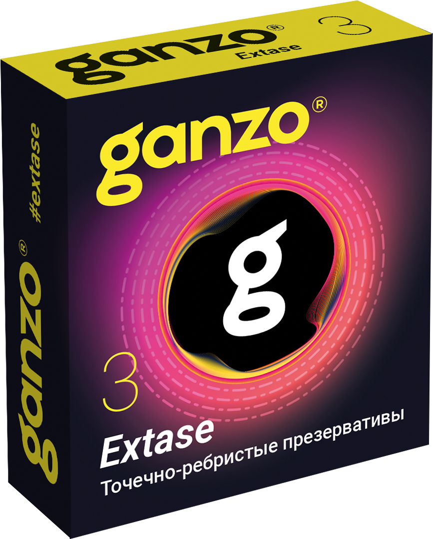 Презервативы GANZO Extase точечно-ребристые №3 1032GZ