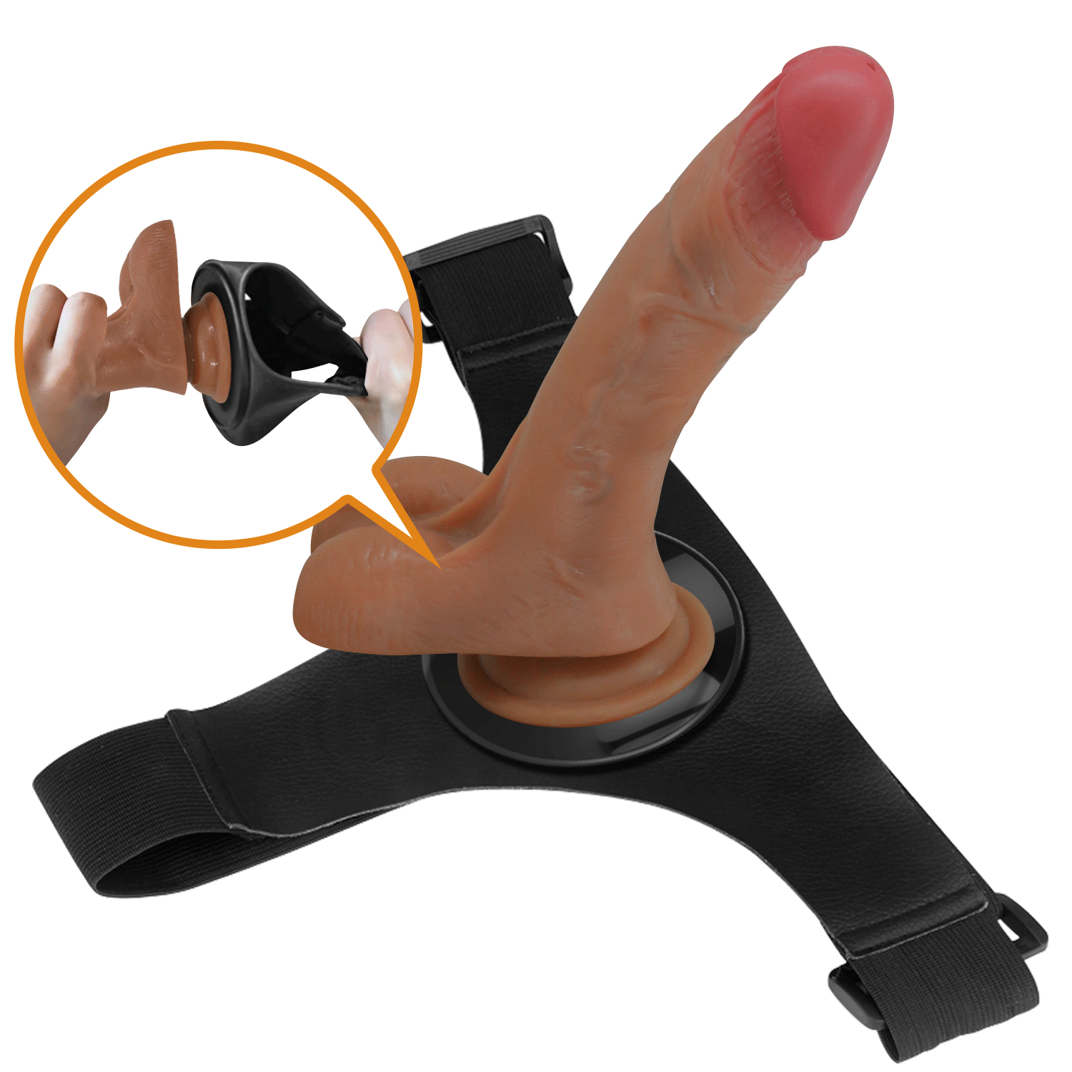 Страпон с Вибрацией и Эффектом Эякуляции Pretty Love BW-022103P