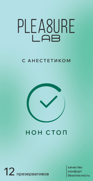 Презервативы с анастетиком Pleasure Lab 12 шт 6551lab