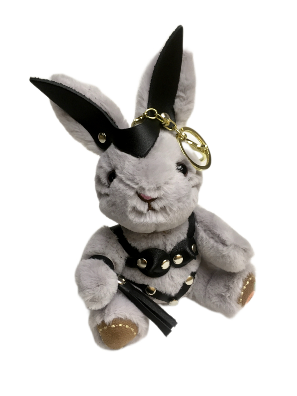 Брелок БДСМ зайчик с плетью 153ars