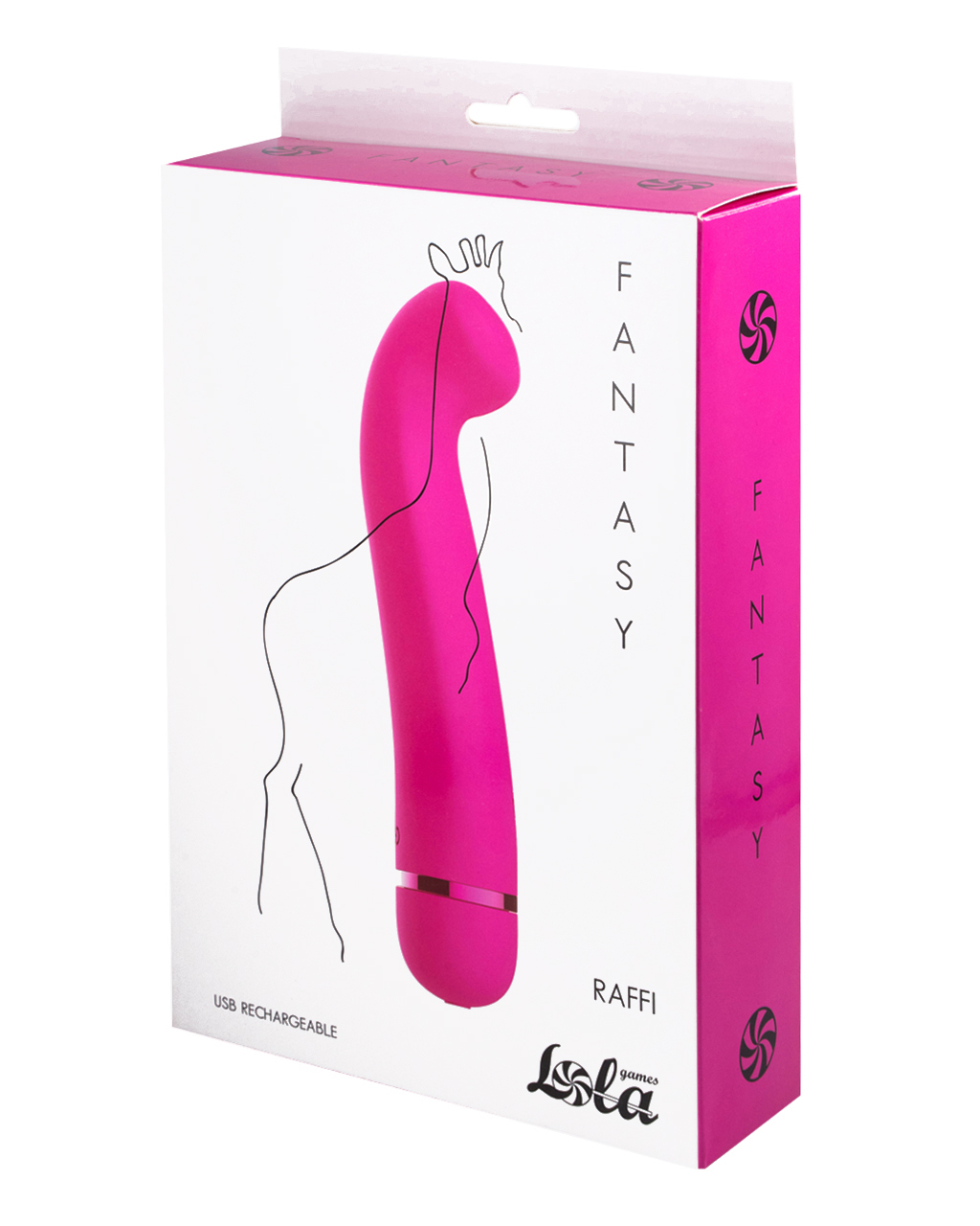 Перезаряжаемый вибратор Fantasy Raffi Pink 7910-02lola