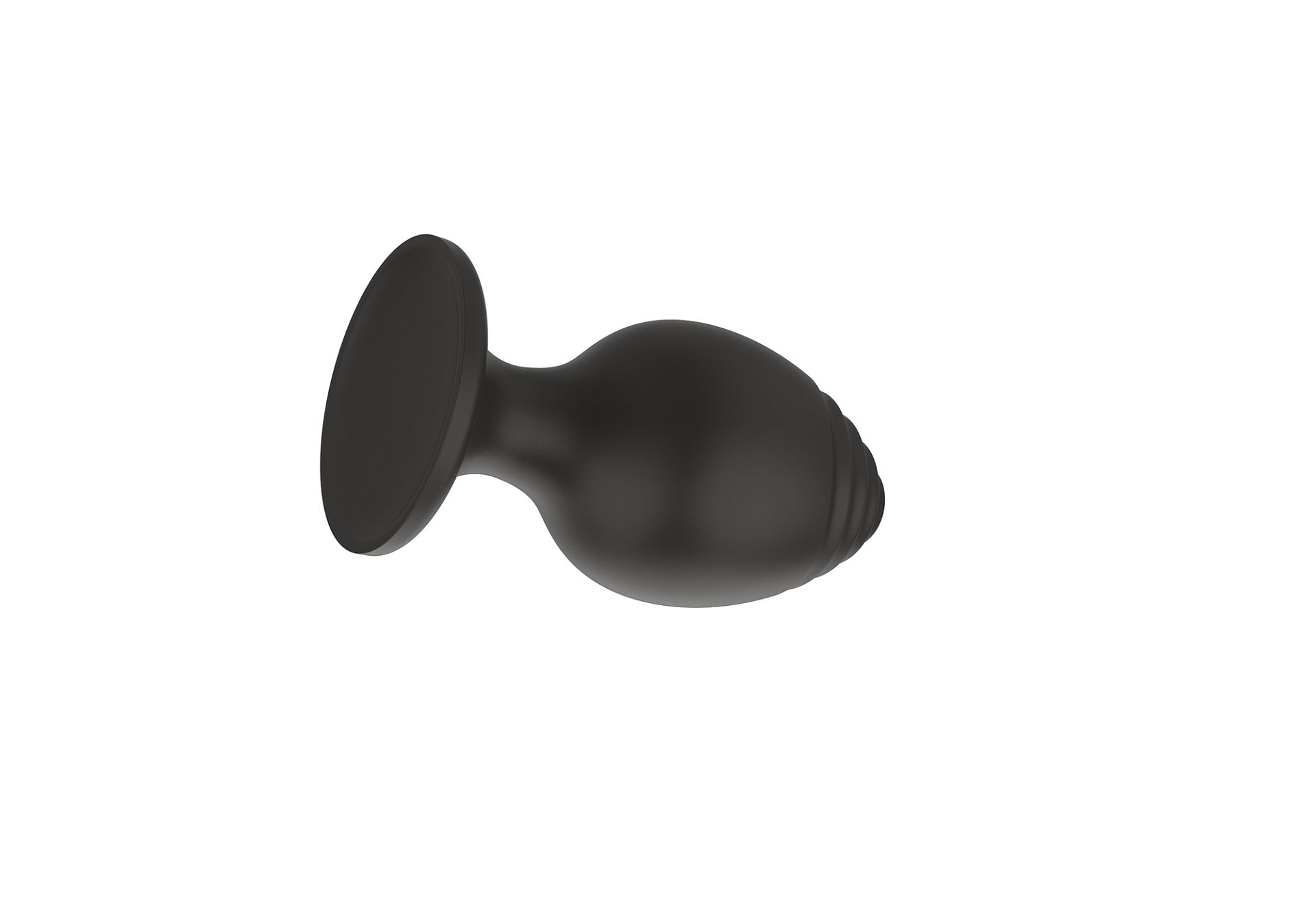 Силиконовая анальная пробка черная S (5.8*2.8cm) 3303-01