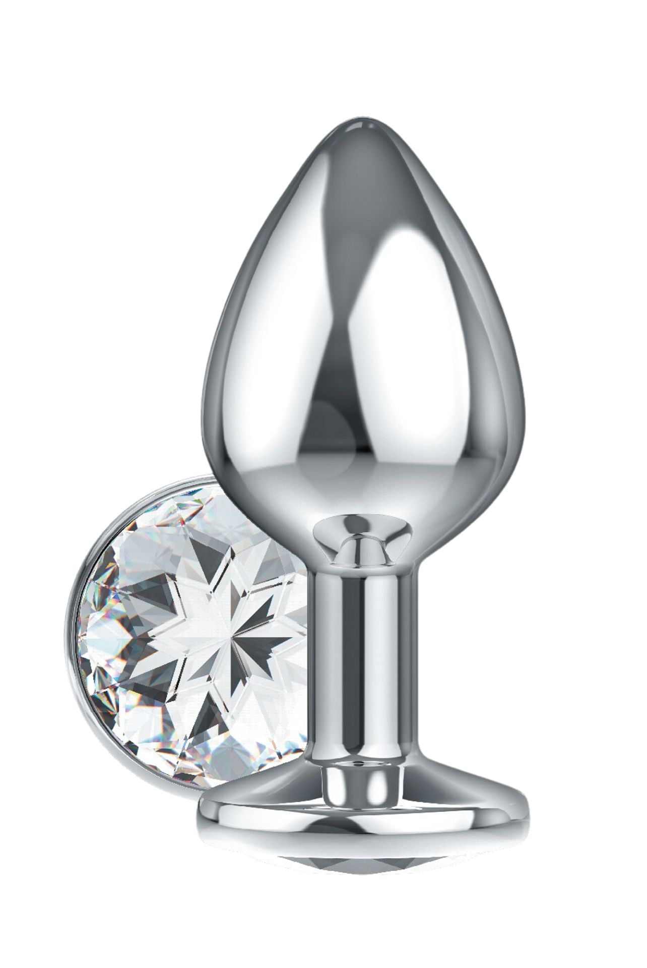 Большая анальная пробка Diamond Clear Sparkle XL 4028-02lola