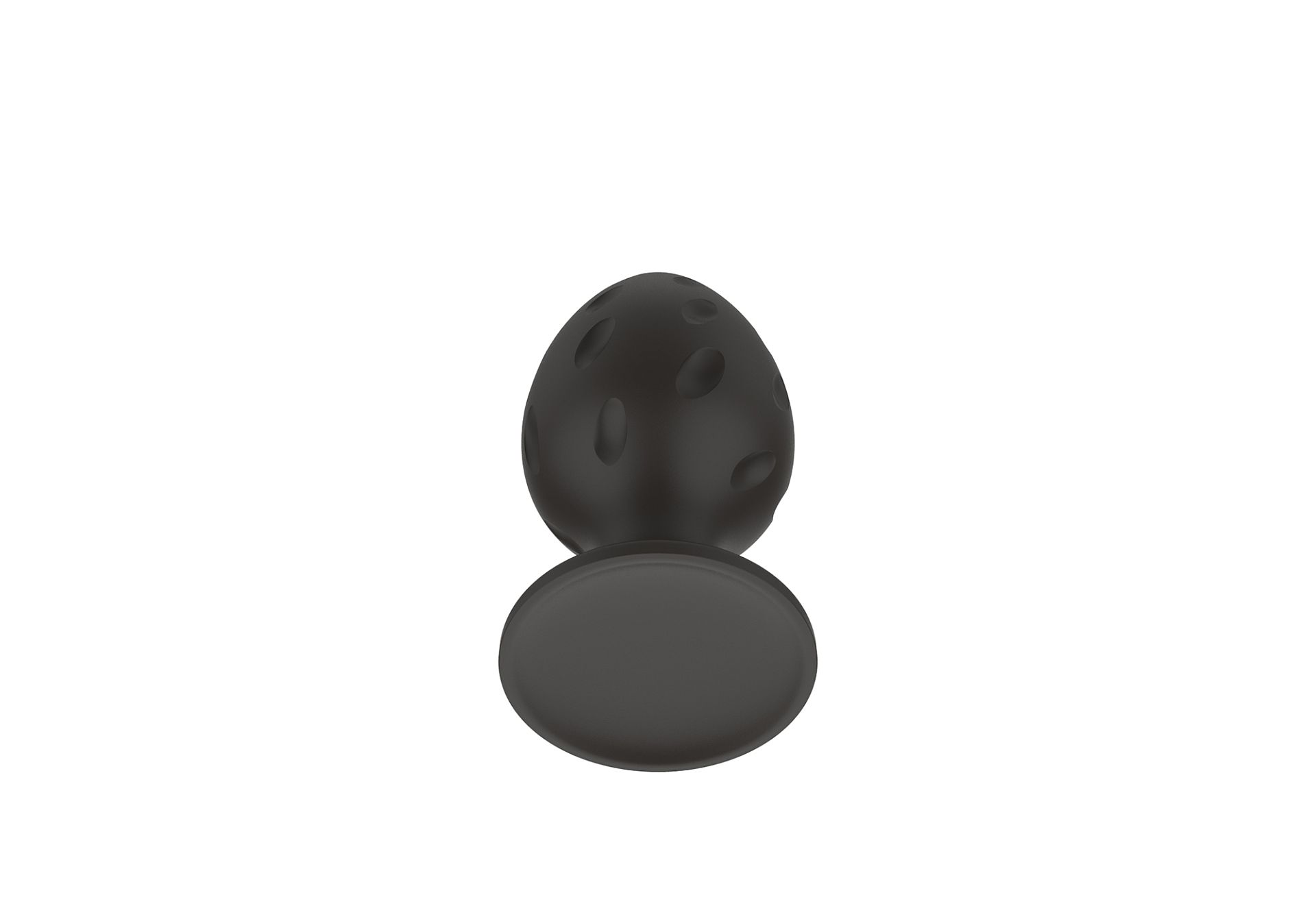 Силиконовая анальная пробка черная S (5.8*2.8cm) 3304-01