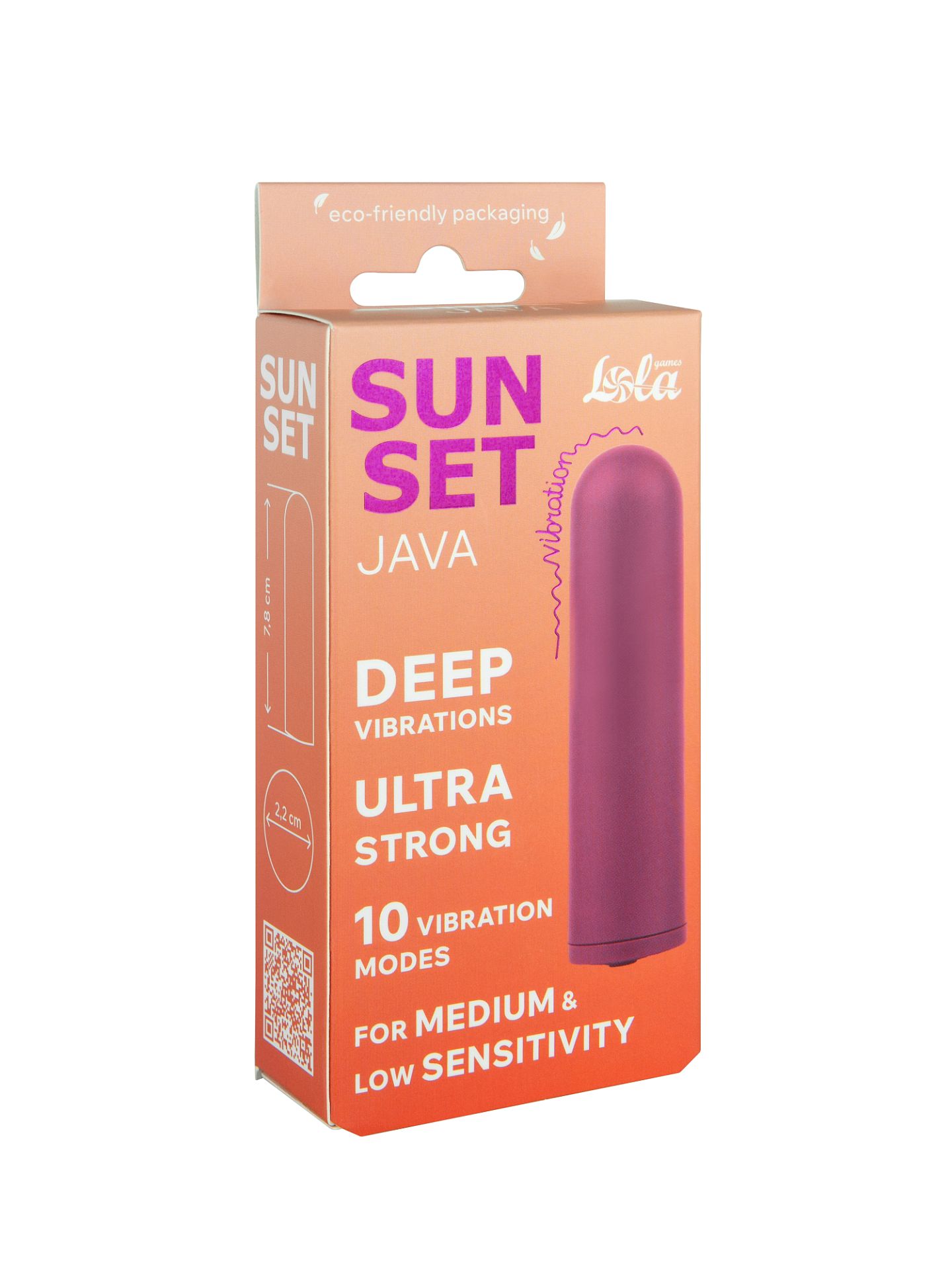 Перезаряжаемая Вибропуля Java Sunset Purple 9705-04lola