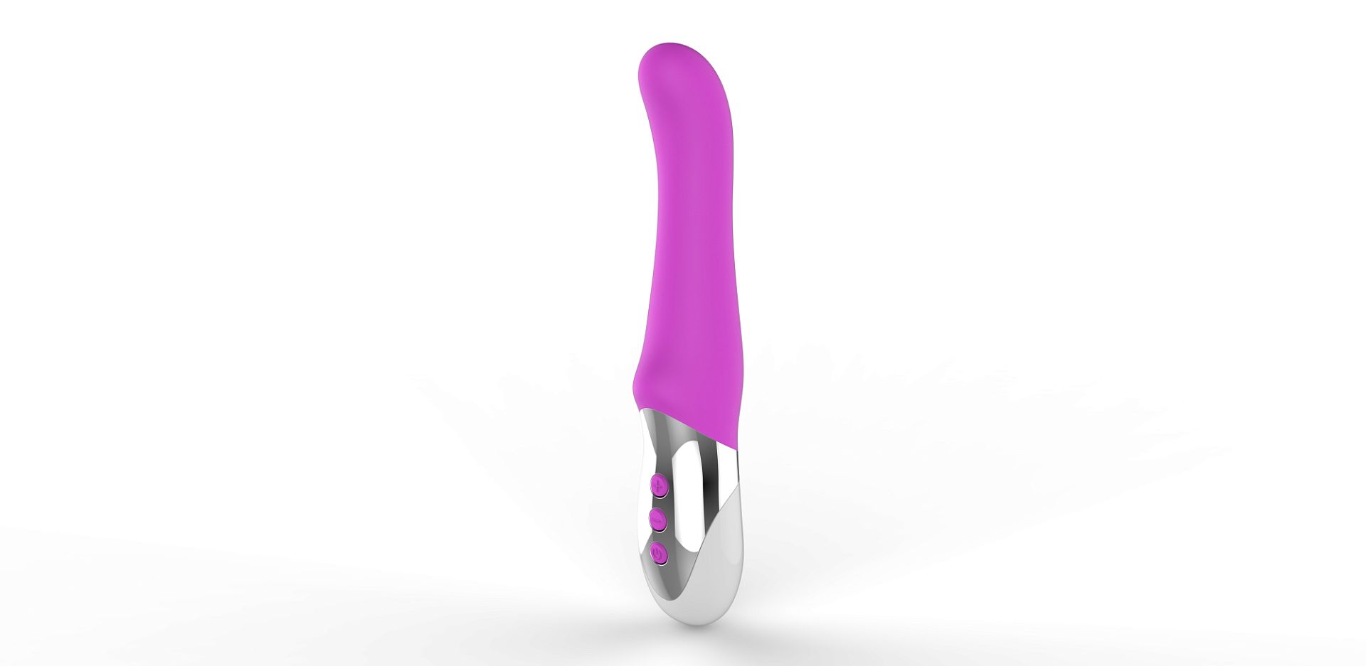 Мощный пульсирующий массажер M&M сиреневый 8109MC