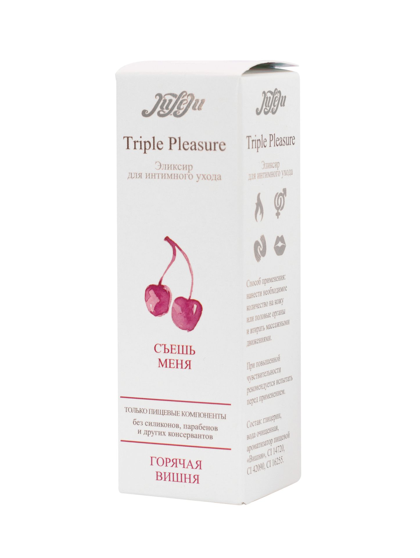 Эликсир для интимного ухода "Triple Pleasure" Горячая вишня 130 гр 10296JULEJU