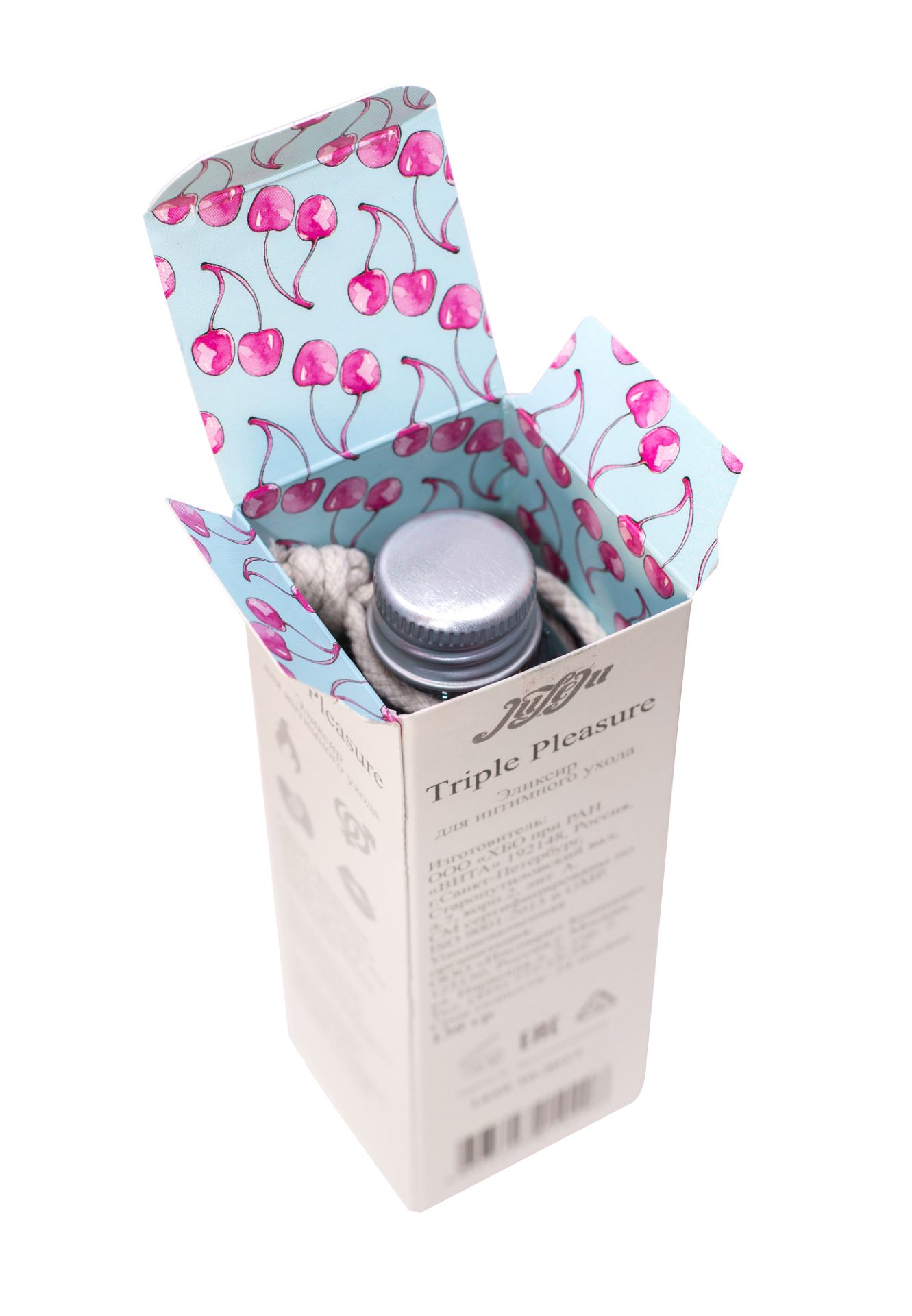 Эликсир для интимного ухода "Triple Pleasure" Горячая вишня 130 гр 10296JULEJU