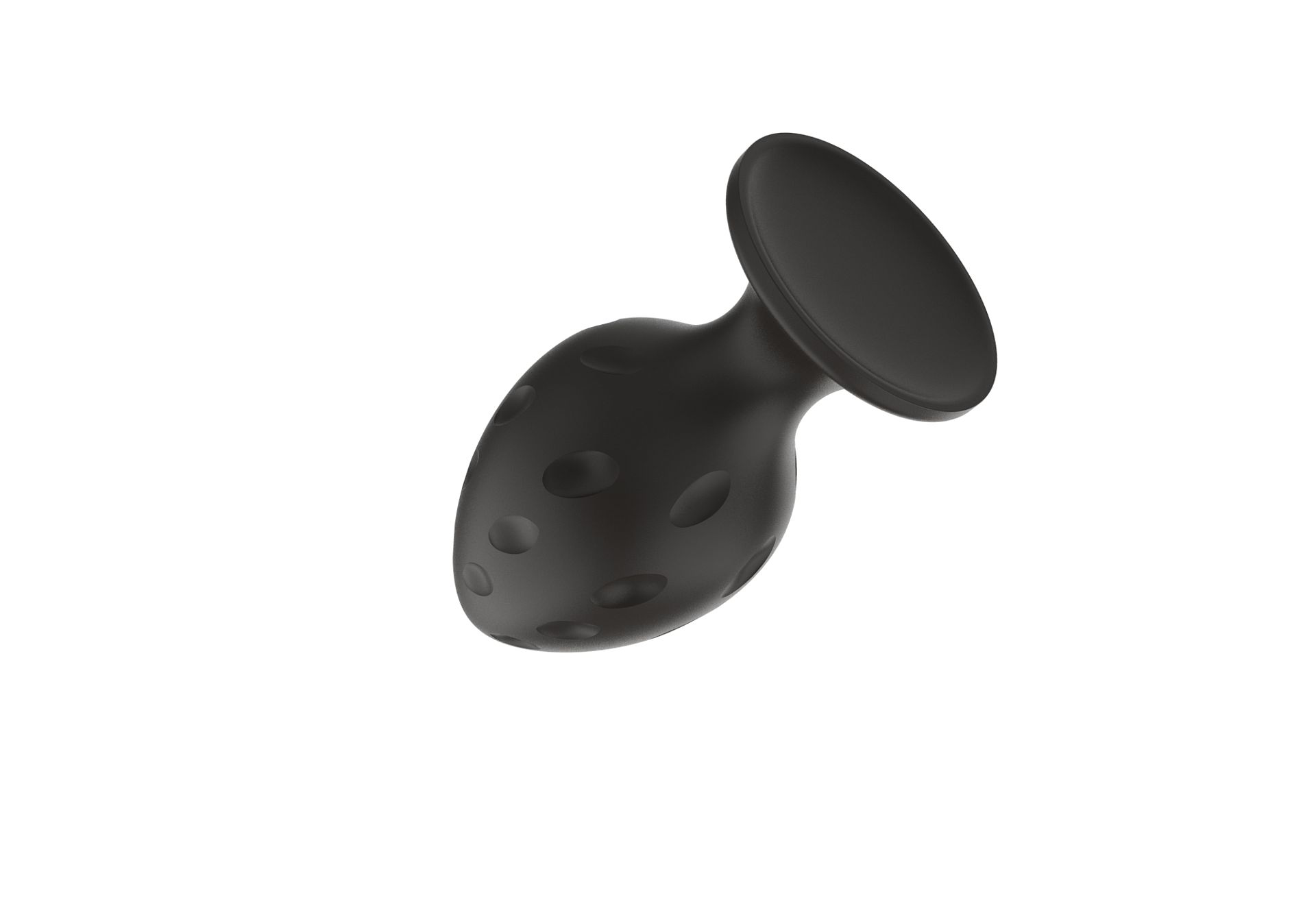 Силиконовая анальная пробка черная M (6.7*3.5cm) 3304-02